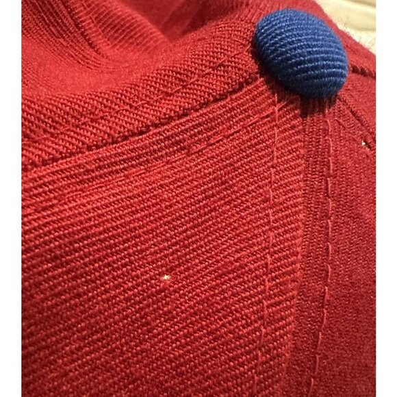 KU Adidas NCAA Kansas University Jayhawks Wool Crimson Blue Hat Fitted‎ 7 3/4 - Picture 12 of 16